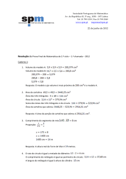 Resolução - Sociedade Portuguesa de Matemática