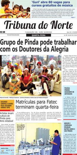 QUARTA-FEIRA - Jornal Tribuna do Norte