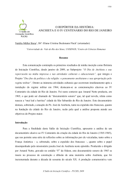 anchieta e o iv centen&aacute;rio do rio de janeiro