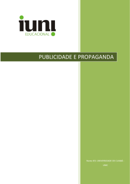 Publicidade e Propaganda