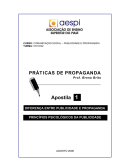 Apostila01 - Publicidade x Propaganda
