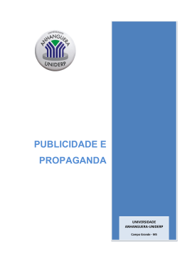 Publicidade e Propaganda - Universidade Anhanguera