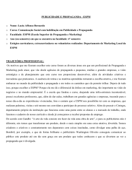 PUBLICIDADE E PROPAGANDA - ESPM