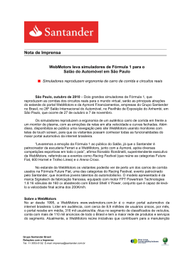 (WebMotors leva simuladores de f&oacute;rmula 1 para o sal&atilde;o