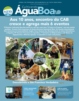 Jornal Cultivando &Aacute;gua Boa n. 24 (pdf / 5.38 MB)