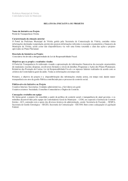 Prefeitura Municipal de Vit&oacute;ria Controladoria