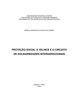 PROTE&Ccedil;&Atilde;O SOCIAL &Agrave; VELHICE E O CIRCUITO DE