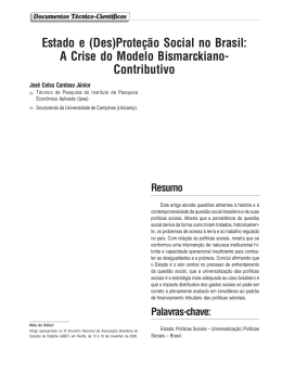 (Des)Proteção Social no Brasil: A Crise do Modelo Bismarckiano