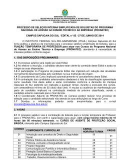 pronatec - Instituto Federal Sul-rio