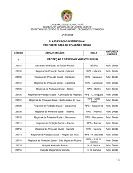 anexo iii classificacao institucional por poder area e orgao