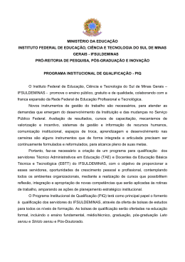 PIQ aprovado pela resolução CS 5/2012