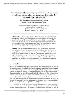 Proposta de uma ferramenta para instancia&ccedil;&atilde;o de processos de