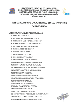 cADASTRO DE RESERVA FÍSICA RETIFICADO