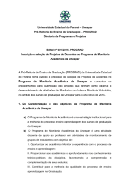 Universidade Estadual do Paraná – Unespar Pró
