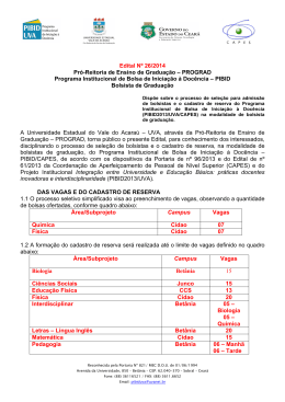 Edital Nº 26/2014 Pró-Reitoria de Ensino de Graduação