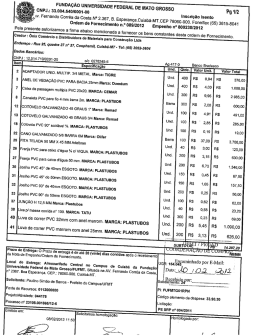 FUNDAÇÃO UNIVERSIDADE FEDERAL DE MATO GROSSO Pg