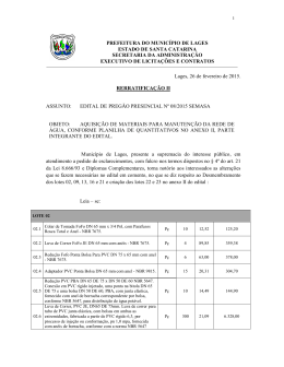 prefeitura do munic&iacute;pio de lages estado de santa catarina secretaria