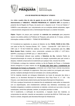 Ata de Registro de Preço n.º 79-2015