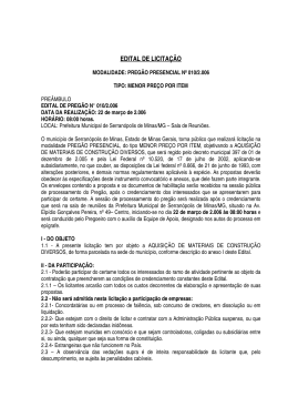 Aquisi&ccedil;&atilde;o de materiais de constru&ccedil;&atilde;o diversos
