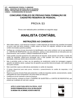 Prova - Uff - Universidade Federal Fluminense