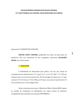 EXCELENT&Iacute;SSIMO SENHOR DOUTOR JUIZ FEDERAL 13&ordf; VARA