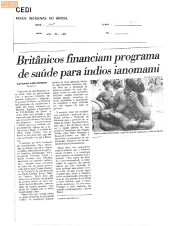 Íntegra da notícia. - Povos Indígenas no Brasil