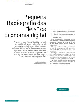 Pequena Radiografia das “leis” da Economia digital