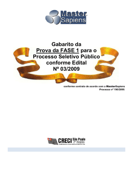 Gabarito - Creci/SP