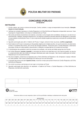 Prova PM 2010 - Somar Concursos