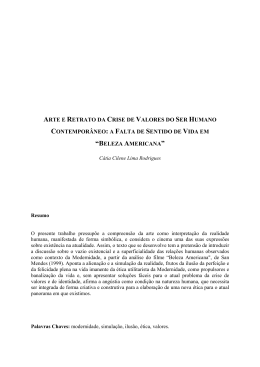 Arte e Vazio Existencial Contemporneo