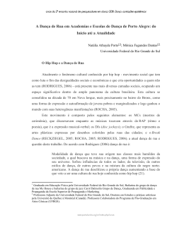 A Dan&ccedil;a de Rua em Academias e Escolas de Dan&ccedil;a