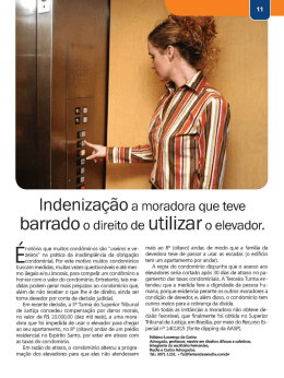 Indeniza&ccedil;&atilde;o a moradora que teve