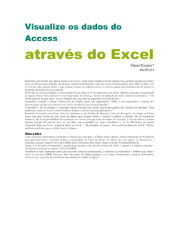Visualize os dados do Access
