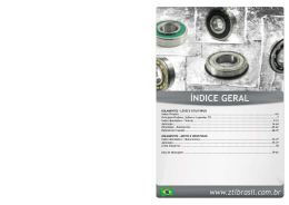 ROLAMENTOS - LEVES E UTILIT&Aacute;RIOS &Iacute;ndice Produto