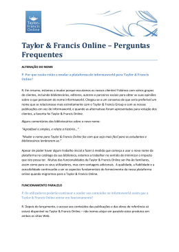 Taylor & Francis Online – FAQs