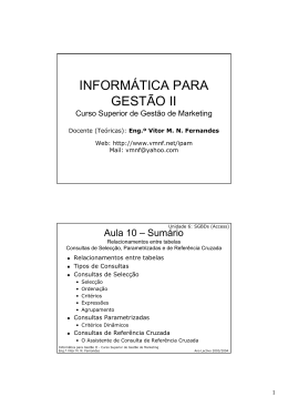 INFORMÁTICA PARA GESTÃO II