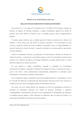 Projecto de Norma Regulamentar em formato pdf