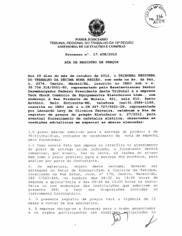 TRIBUNAL REGIONAL Do TRABALHo DA 19a REGIAO