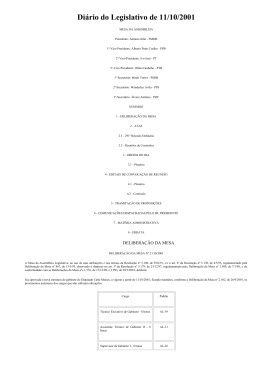 Di&aacute;rio do Legislativo de 11/10/2001