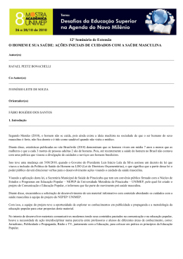 A&Ccedil;&Otilde;ES INICIAIS DE CUIDADOS COM A SA&Uacute;DE