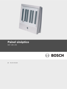 Painel sinóptico - Bosch Security Systems
