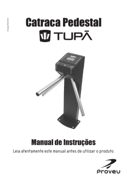 Manual Catraca Pedestal Tupã - 3ª Edição Final