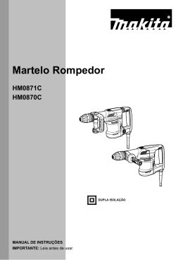 Manual de Instrução HM 0870C - Paumaq Máquinas e Ferramentas