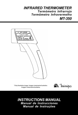 INSTRUCTIONS MANUAL MT-350 INFRARED