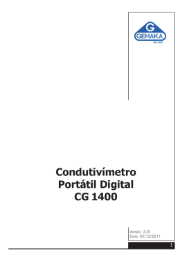Condutivímetro Portátil Digital CG 1400