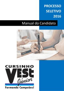 Manual do Candidato
