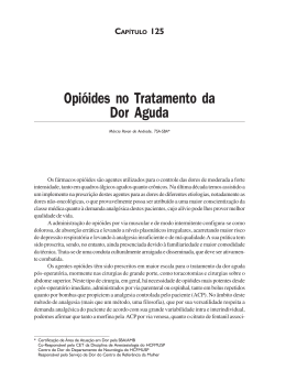 125 - Opióides no tratamento da dor aguda -Márcia Pavan de A