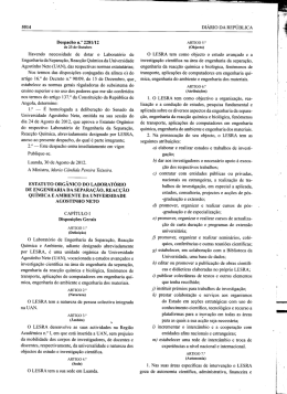 Estatuto Org&acirc;nico do Laborat&oacute;rio de