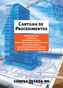 1 CARTILHA DE PRoCEDImEnTos