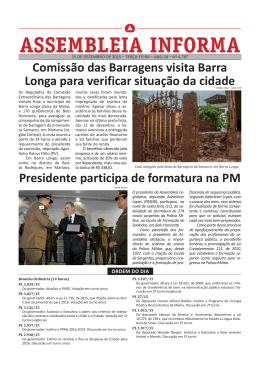 Comissão das Barragens visita Barra Longa para verificar situação